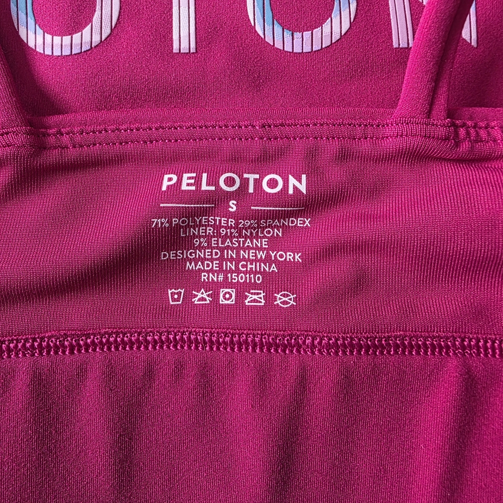 Peloton Cadent Strappy Elevate Bra in Magenta Hot Pink - Small - Picture 9 of 9